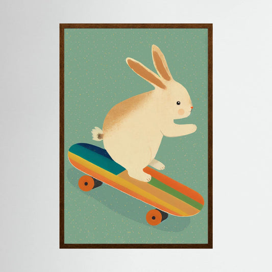 Bunny On Skateboard