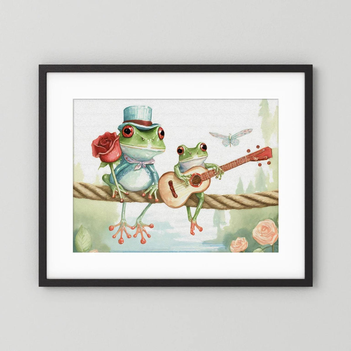 Frogs on a rope 