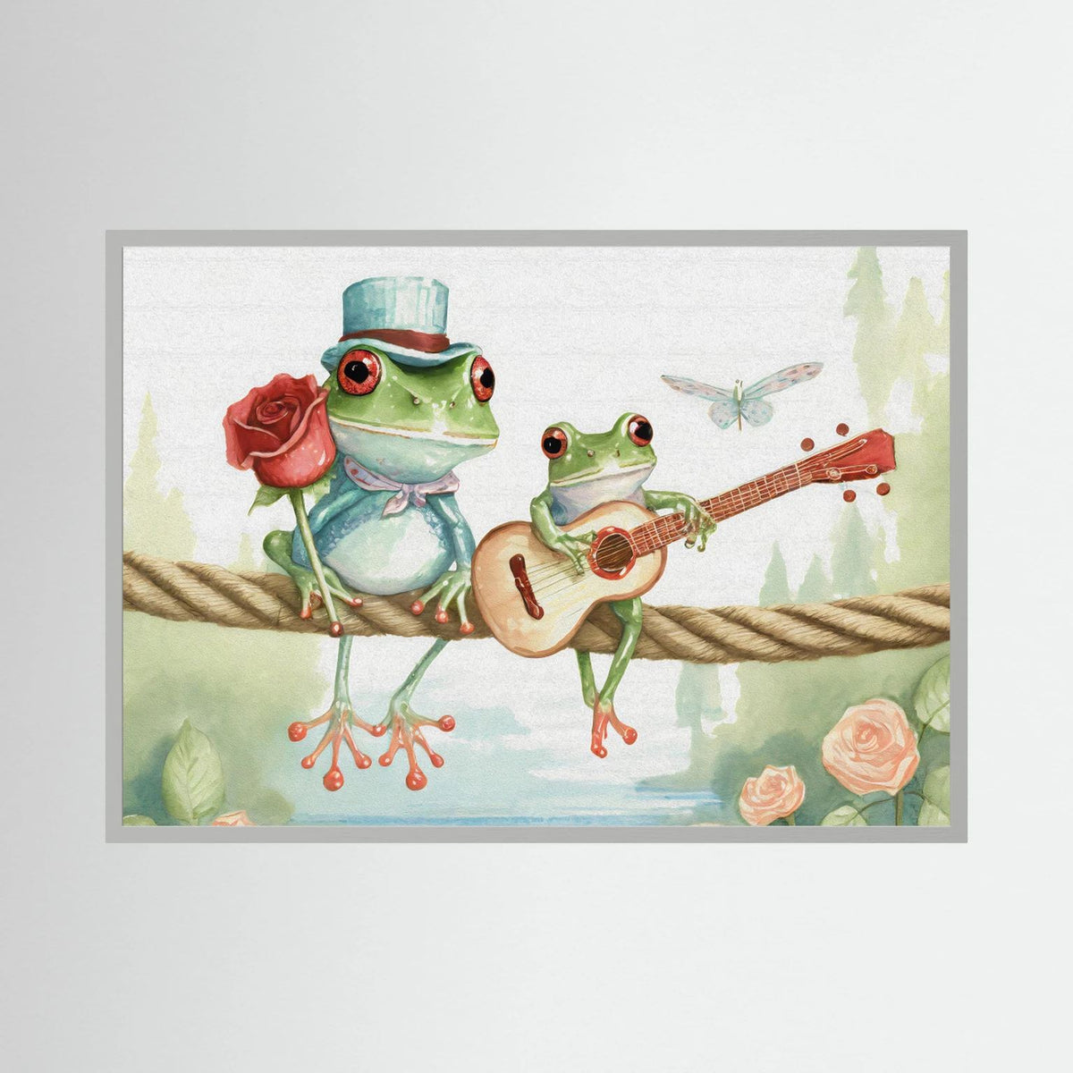Frogs on a rope 