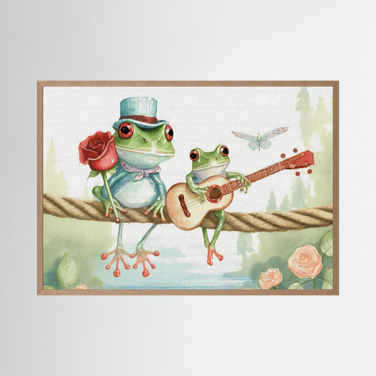 Frogs on a rope 