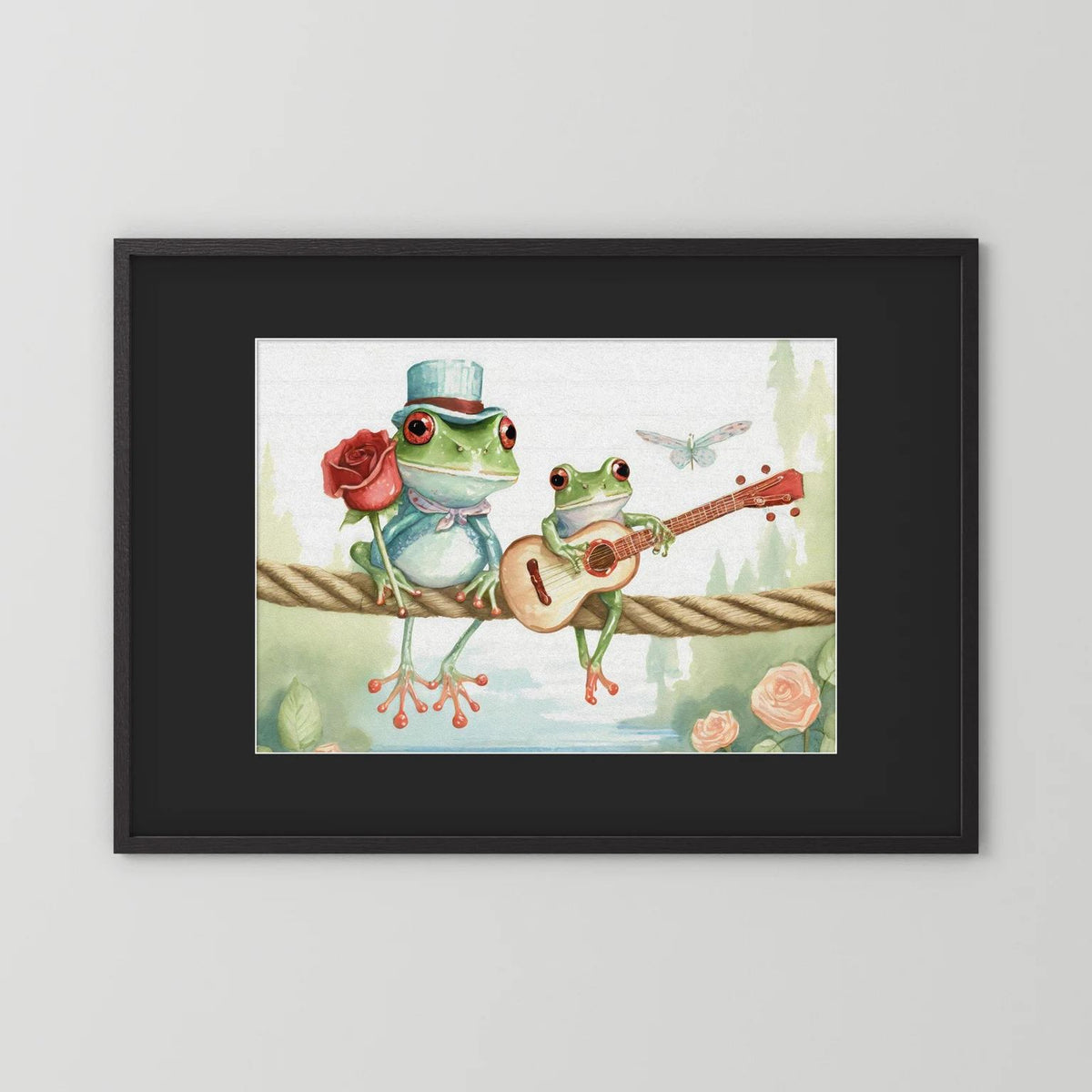 Frogs on a rope 