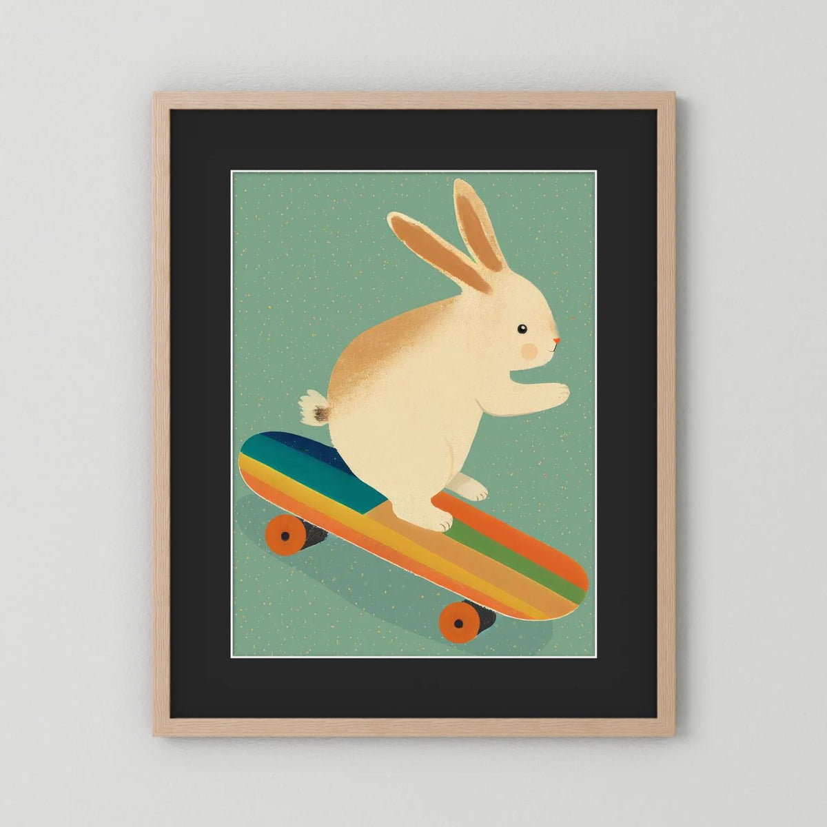 Bunny On Skateboard 