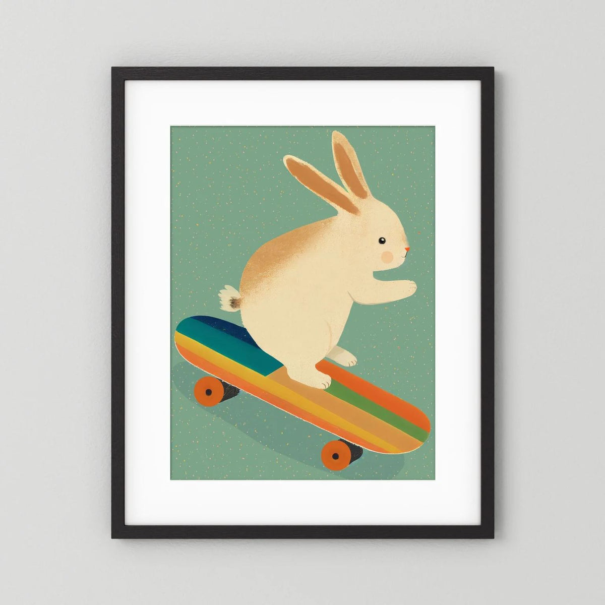 Bunny On Skateboard 