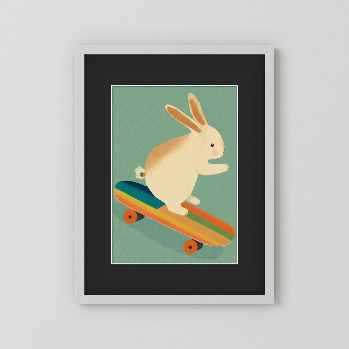 Bunny On Skateboard 