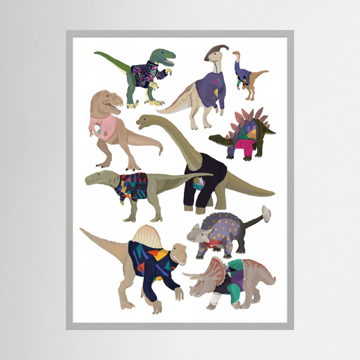 Dinosaurs In 80s Jumpers 