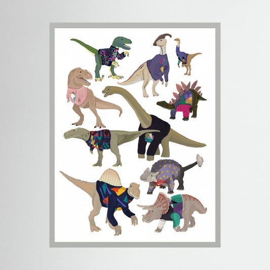 Dinosaurs In 80s Jumpers 