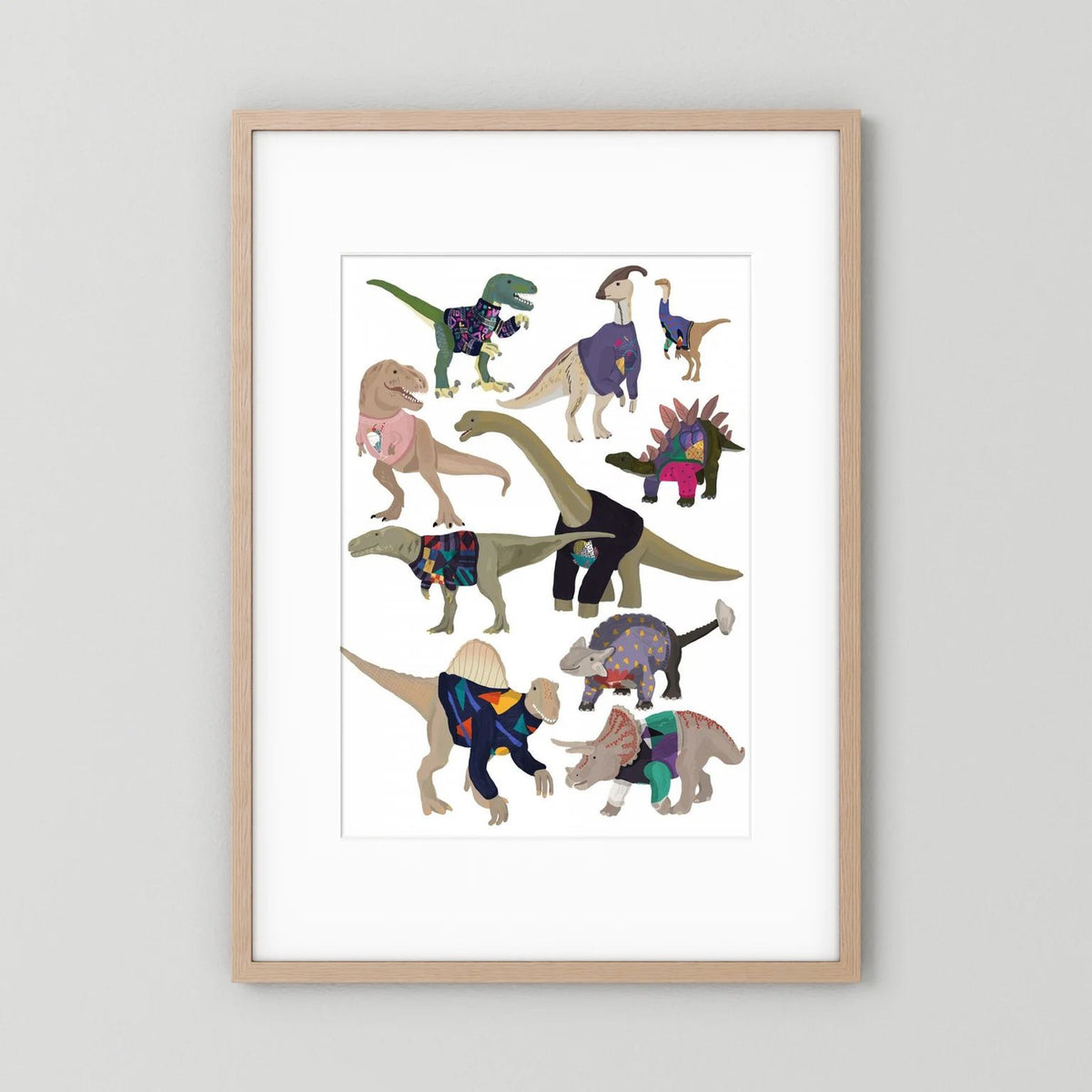 Dinosaurs In 80s Jumpers 
