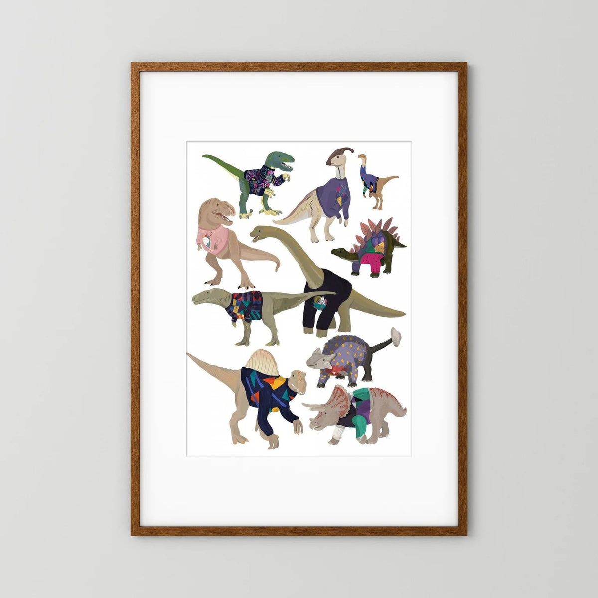 Dinosaurs In 80s Jumpers 