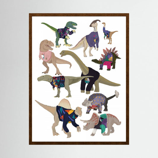 Dinosaurs In 80s Jumpers 