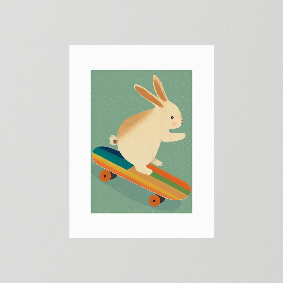 Bunny On Skateboard 