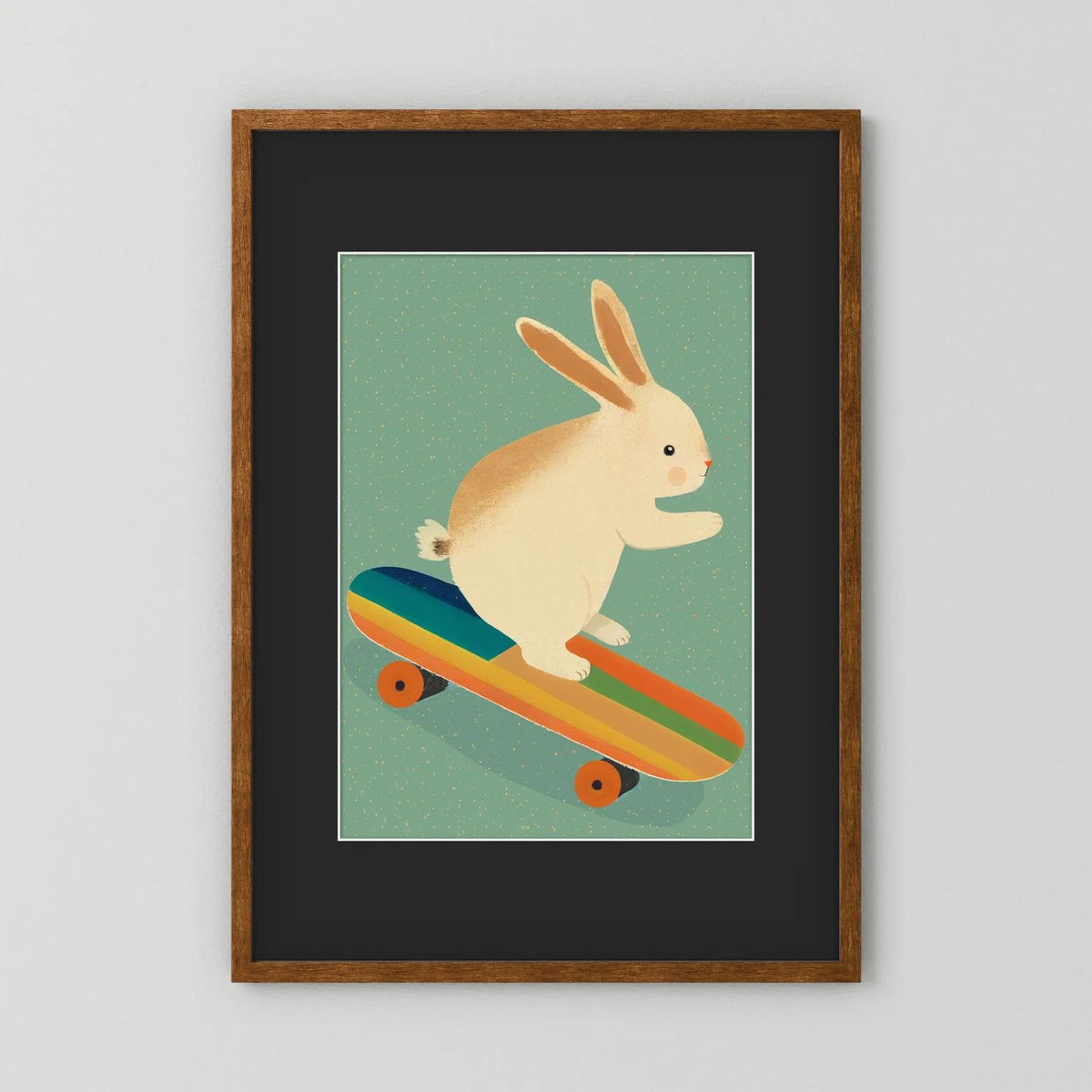 Bunny On Skateboard 