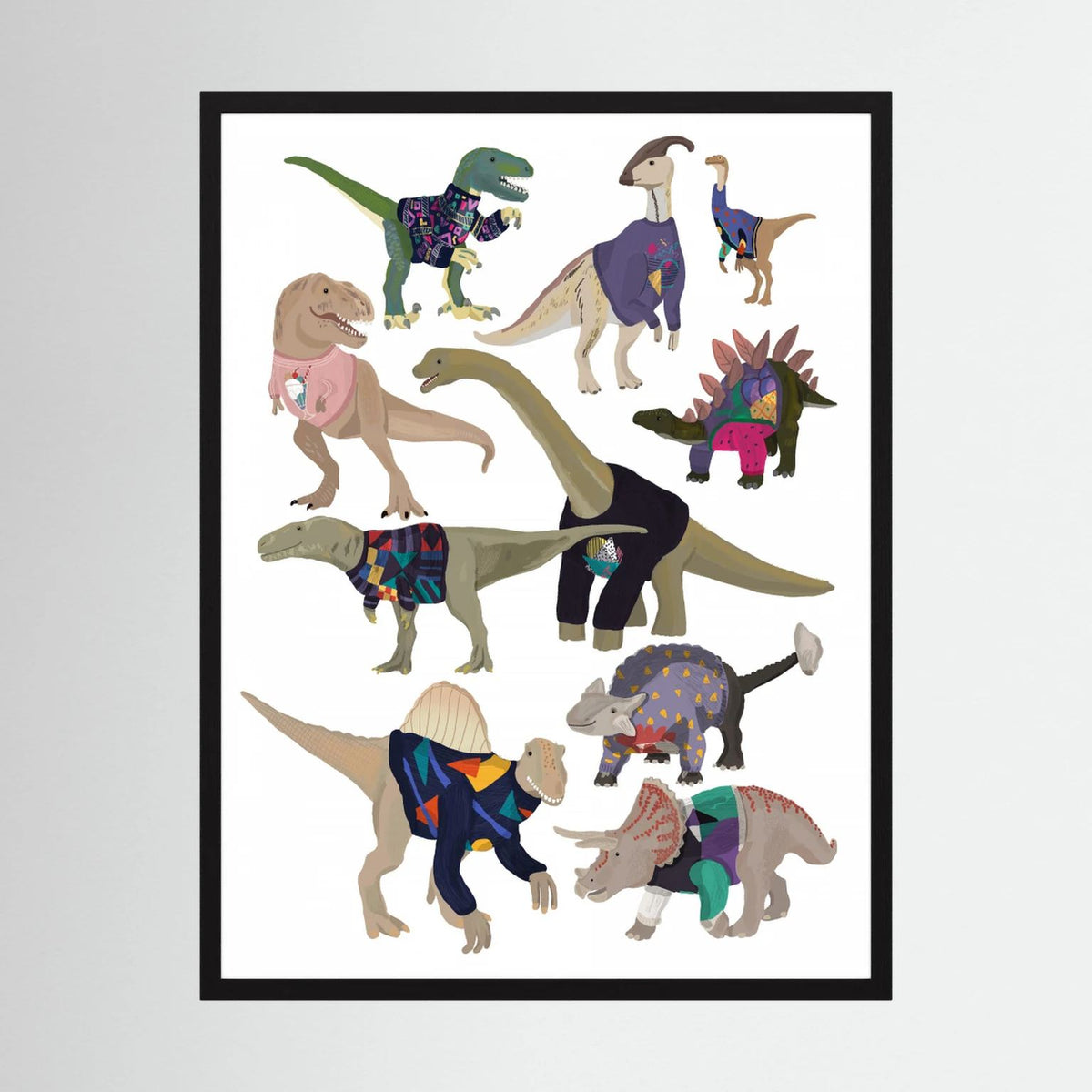 Dinosaurs In 80s Jumpers 