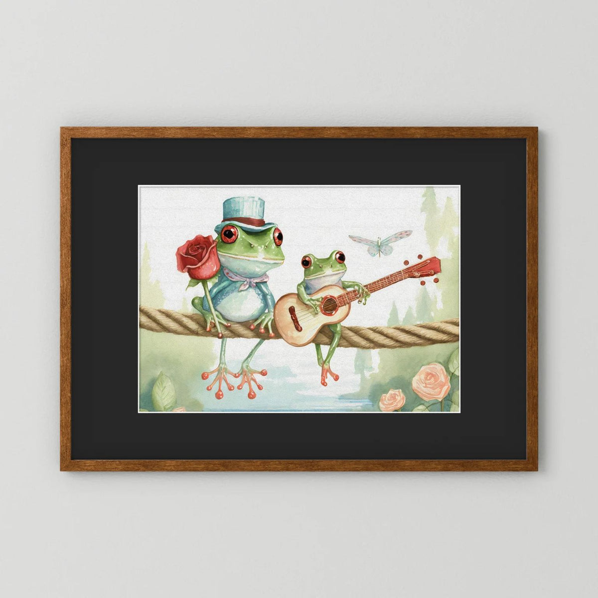 Frogs on a rope 