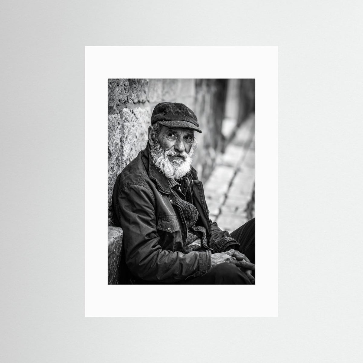 Man on street