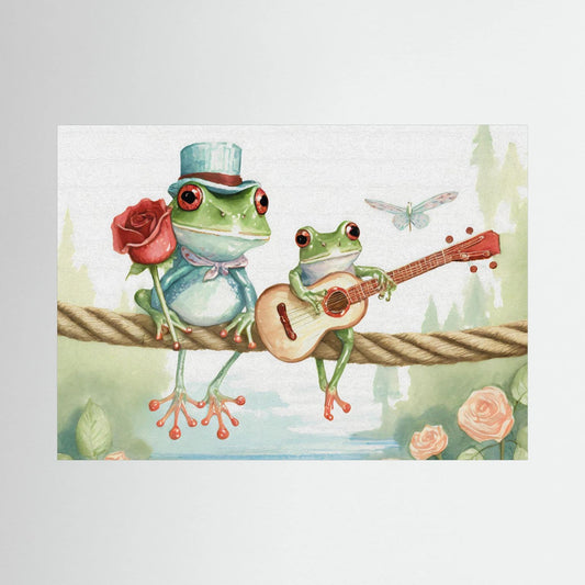 Frogs on a rope 