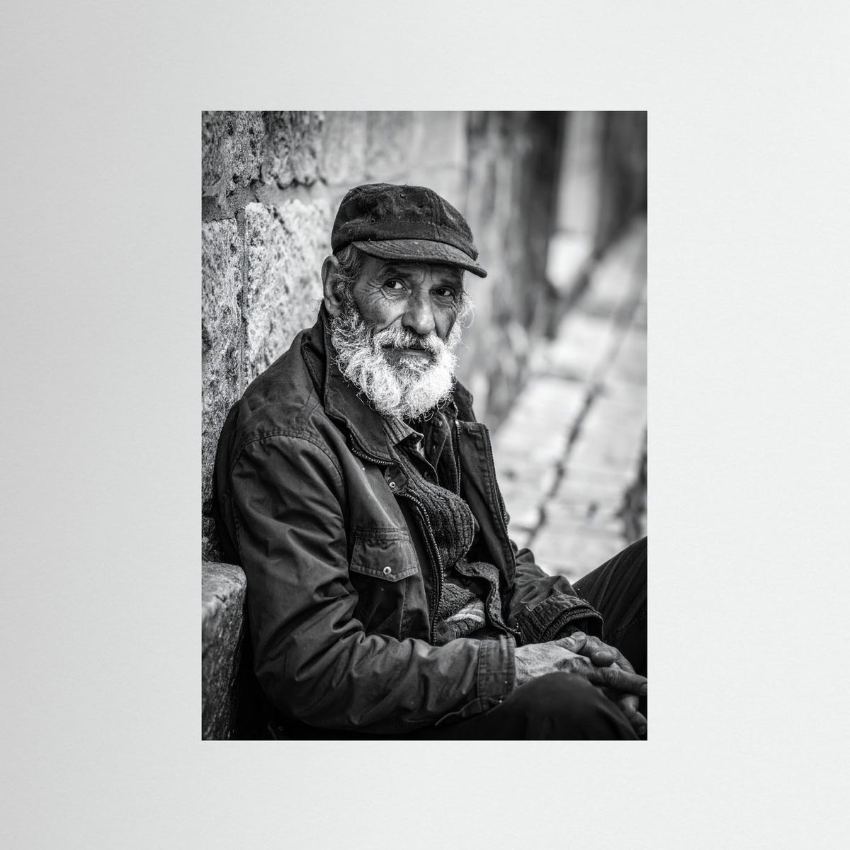 Man on street