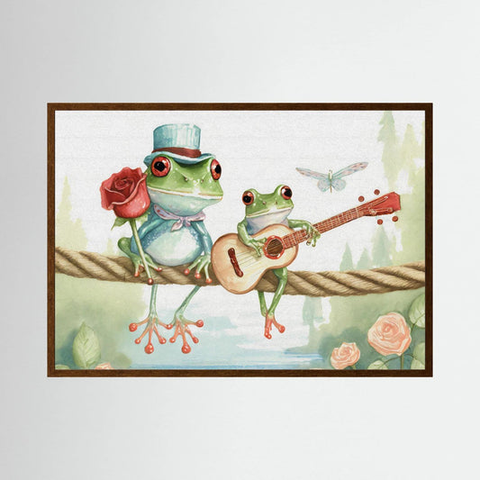 Frogs on a rope 