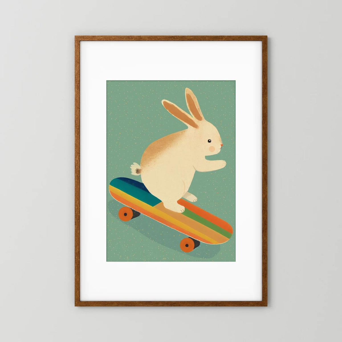 Bunny On Skateboard 