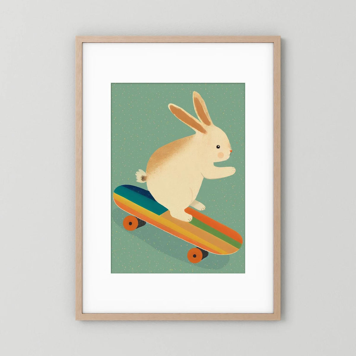 Bunny On Skateboard 