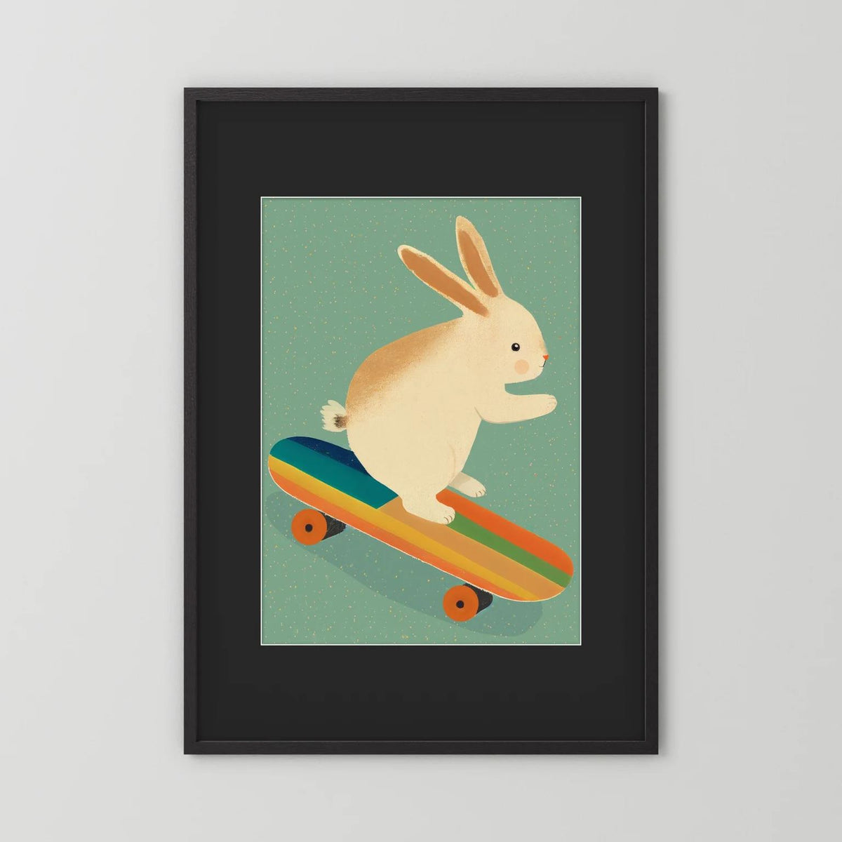 Bunny On Skateboard 