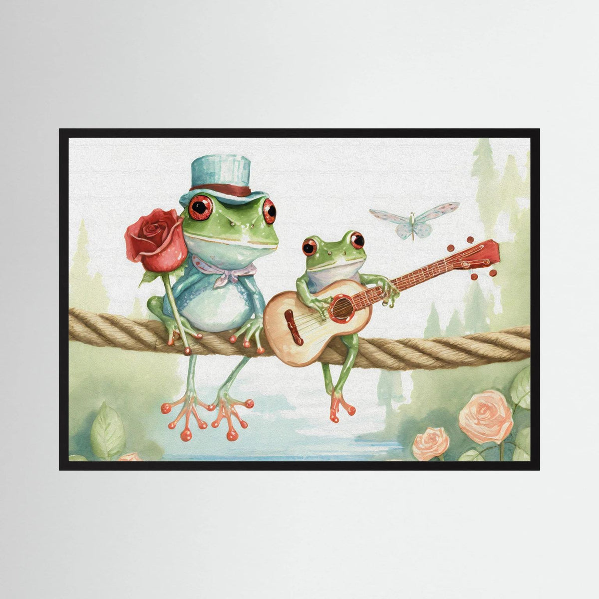 Frogs on a rope 